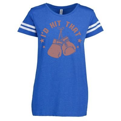 Funny I'D Hit That Boxing Fan Enza Ladies Jersey Football T-Shirt