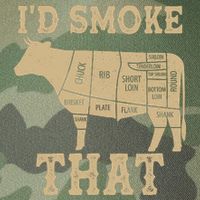 Funny I'd Smoke That Cattle Meat Cuts Legacy Tie Dye Trucker Hat