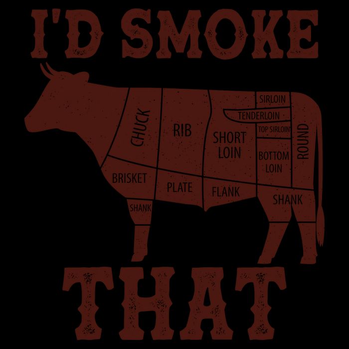 Funny I'd Smoke That Cattle Meat Cuts 16oz Travel Tumbler