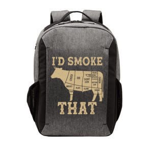 Funny I'd Smoke That Cattle Meat Cuts Vector Backpack