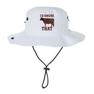 Funny I'd Smoke That Cattle Meat Cuts Legacy Cool Fit Booney Bucket Hat