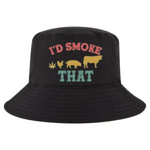 Funny I'd Smoke That Marijuana Leaf Cool Comfort Performance Bucket Hat