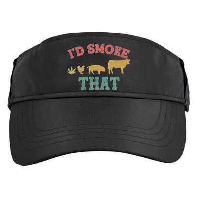Funny I'd Smoke That Marijuana Leaf Adult Drive Performance Visor