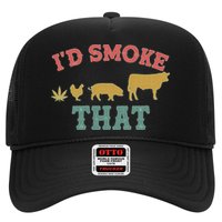 Funny I'd Smoke That Marijuana Leaf Trucker Hat