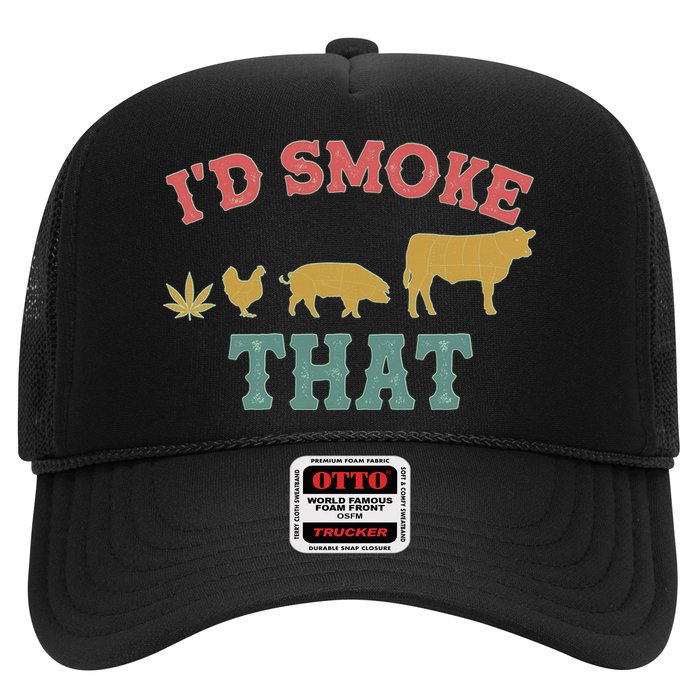 Funny I'd Smoke That Marijuana Leaf Trucker Hat