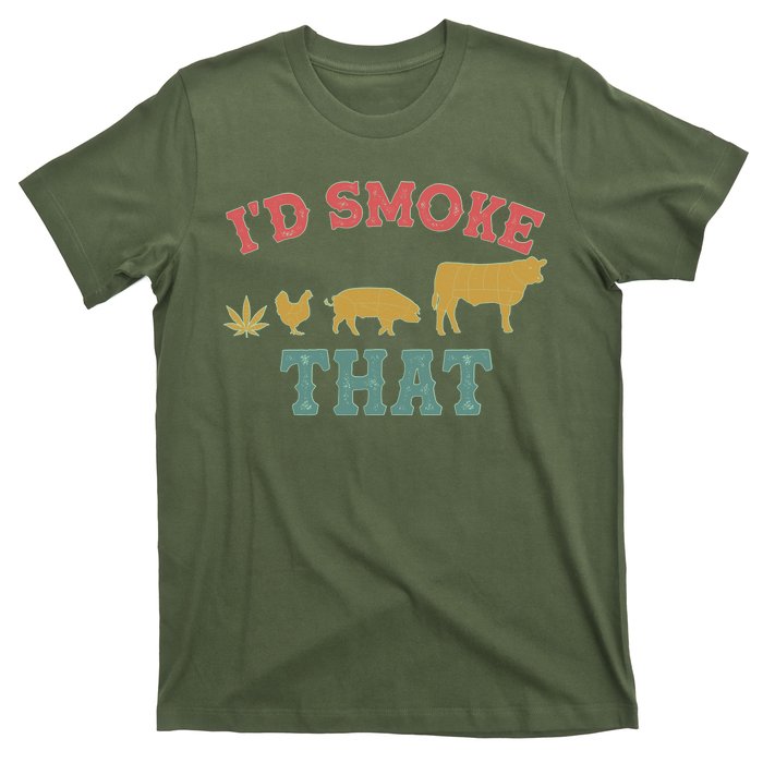 Funny I'd Smoke That Marijuana Leaf T-Shirt