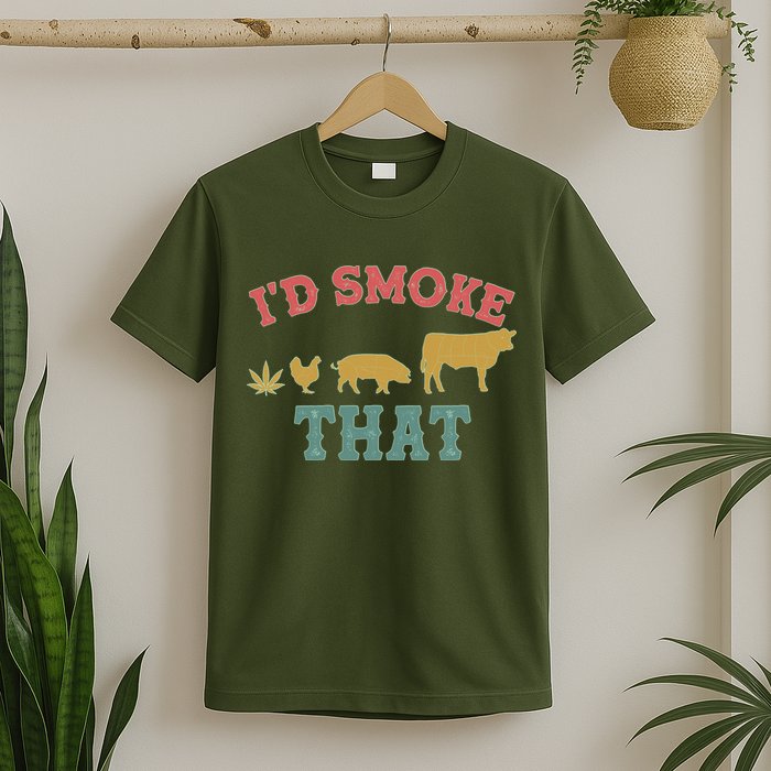 Funny I'd Smoke That Marijuana Leaf T-Shirt