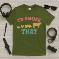 Funny I'd Smoke That Marijuana Leaf T-Shirt