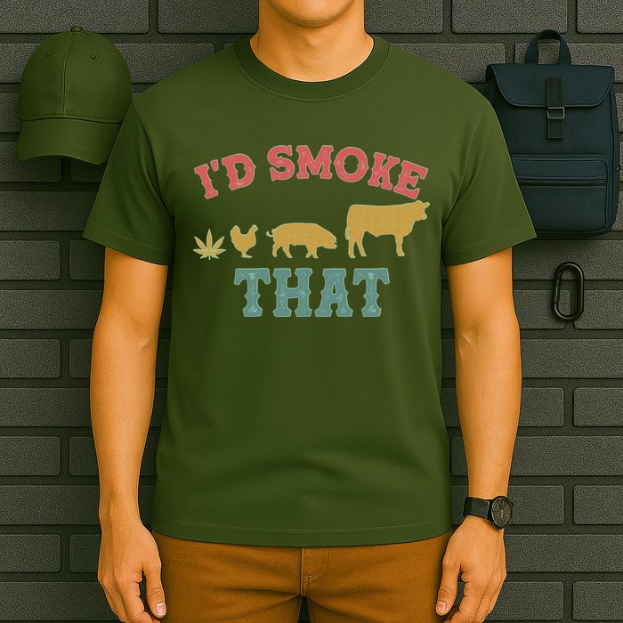 Funny I'd Smoke That Marijuana Leaf T-Shirt