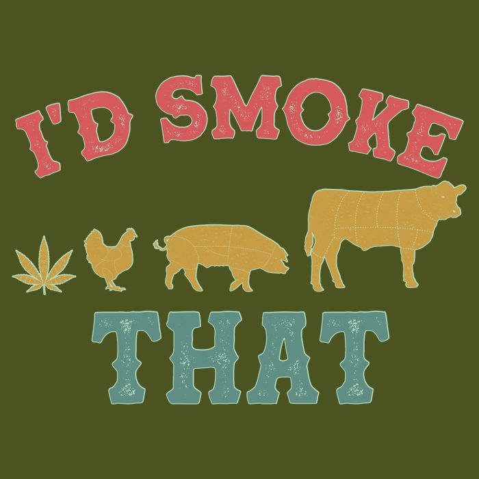 Funny I'd Smoke That Marijuana Leaf Premium T-Shirt
