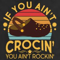 Funny If You Ain't Crocin' You Ain't Rockin' Adult Drive Performance Visor