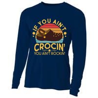 Funny If You Ain't Crocin' You Ain't Rockin' Cooling Performance Long Sleeve Crew