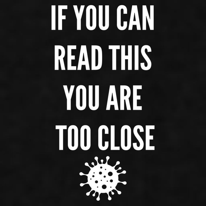 Funny If You Can Read This You Are Too Close Ladies PosiCharge Tri-Blend Wicking Tank