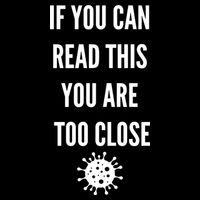 Funny If You Can Read This You Are Too Close Cooling Performance Long Sleeve Crew