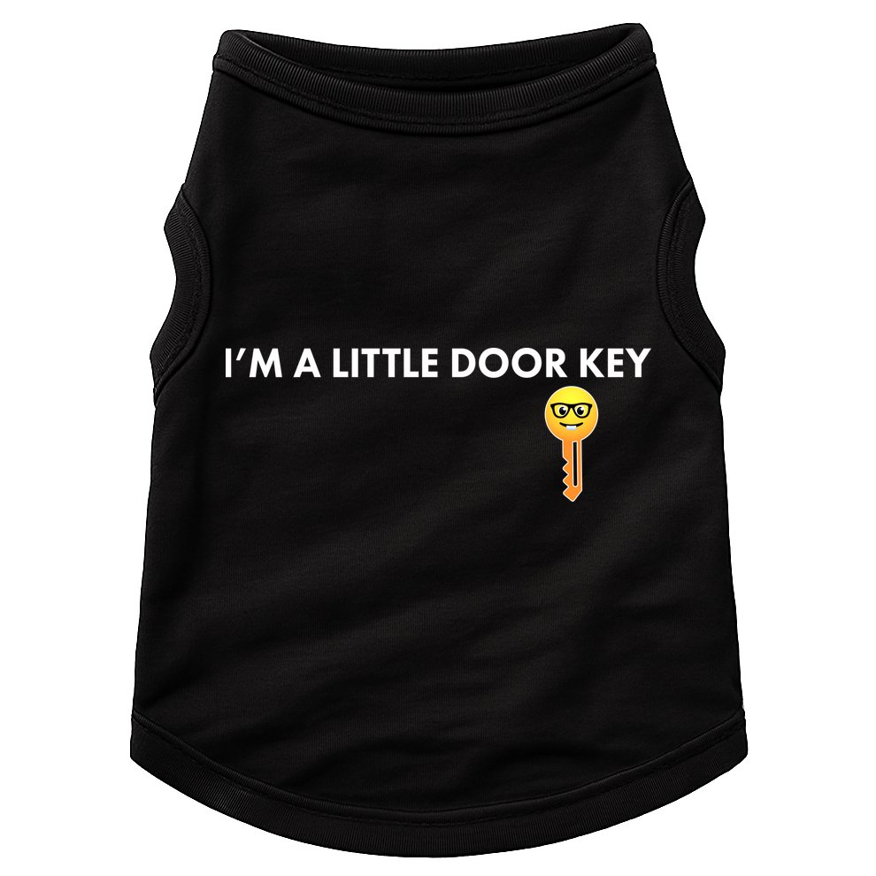 Funny I'm A Little Door Key Doggie Tank