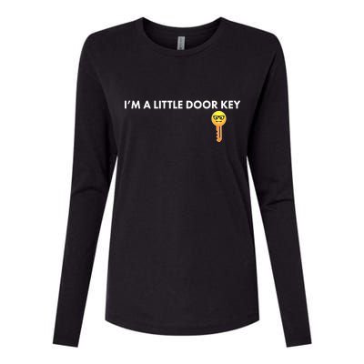 Funny I'm A Little Door Key Womens Cotton Relaxed Long Sleeve T-Shirt