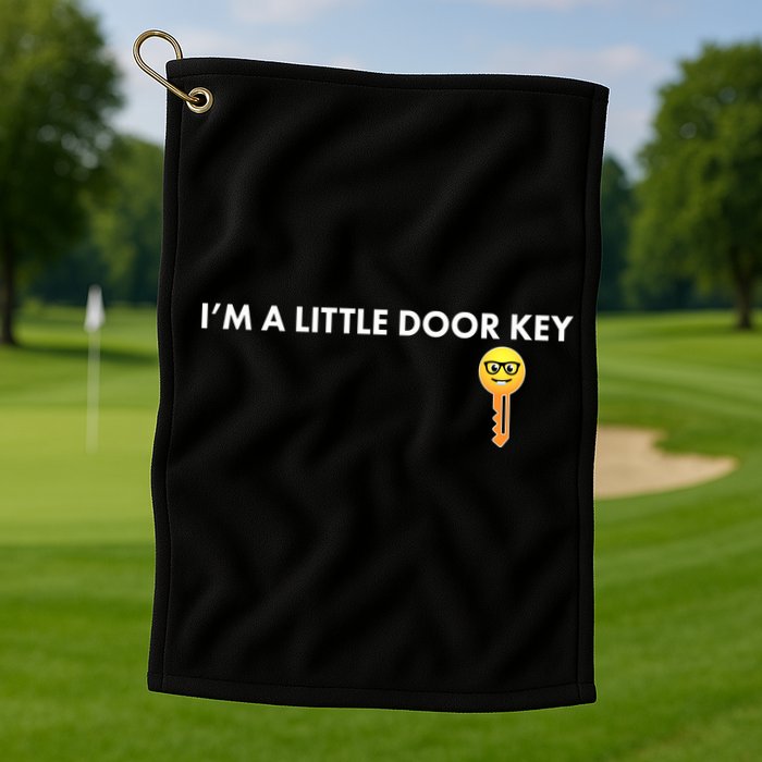 Funny I'm A Little Door Key Golf Towel