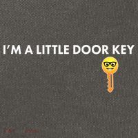 Funny I'm A Little Door Key Cotton Canvas Backpack