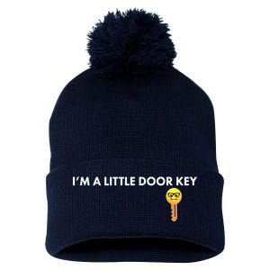 Funny I'm A Little Door Key Pom Pom 12in Knit Beanie