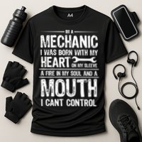 Funny I'm A Mechanic Quote Performance Shirt
