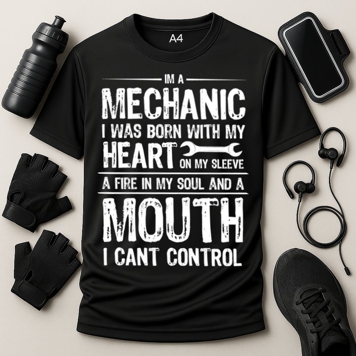 Funny I'm A Mechanic Quote Performance Shirt