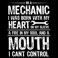 Funny I'm A Mechanic Quote Impact Tech Backpack