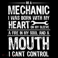 Funny I'm A Mechanic Quote Drawstring Bag