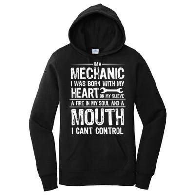 Funny I'm A Mechanic Quote Women's Pullover Hoodie