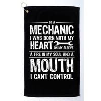 Funny I'm A Mechanic Quote Golf Towel