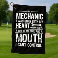 Funny I'm A Mechanic Quote Golf Towel