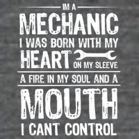Funny I'm A Mechanic Quote 7-Panel Snapback Hat