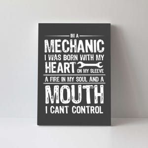 Funny I'm A Mechanic Quote Canvas