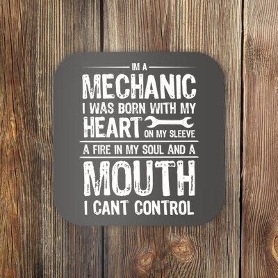 Funny I'm A Mechanic Quote Coaster