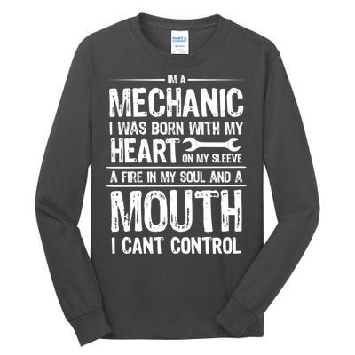 Funny I'm A Mechanic Quote Tall Long Sleeve T-Shirt