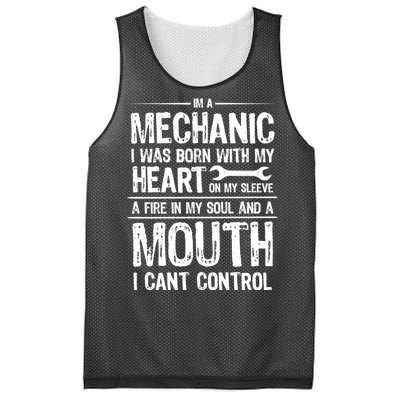 Funny I'm A Mechanic Quote Mesh Reversible Basketball Jersey Tank