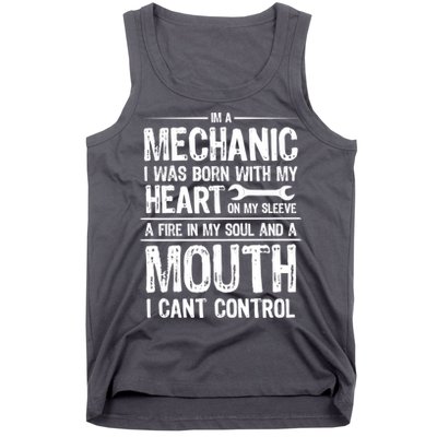 Funny I'm A Mechanic Quote Tank Top