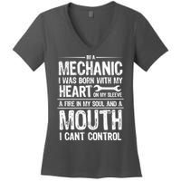 Funny I'm A Mechanic Quote Women's V-Neck T-Shirt