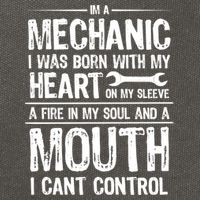 Funny I'm A Mechanic Quote Cotton Canvas Backpack