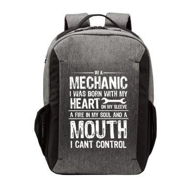 Funny I'm A Mechanic Quote Vector Backpack