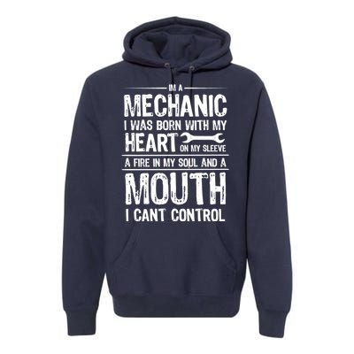 Funny I'm A Mechanic Quote Premium Hoodie