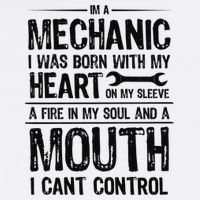 Funny I'm A Mechanic Quote Garment-Dyed Sweatshirt