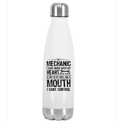 Funny I'm A Mechanic Quote Stainless Steel Insulated Water Bottle