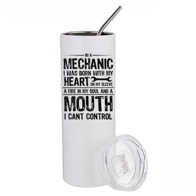 Funny I'm A Mechanic Quote Stainless Steel Tumbler