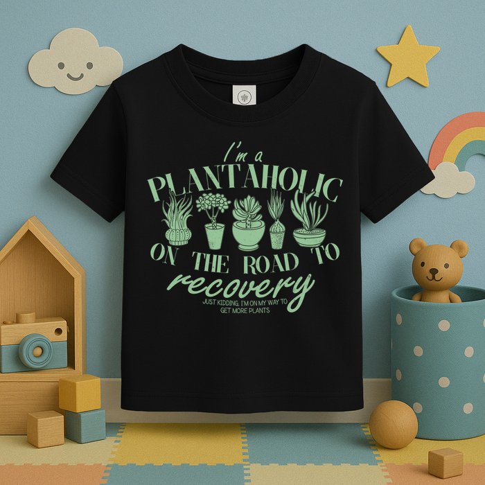 Funny I'm A Plantaholic On the Road To Recovery Toddler T-Shirt