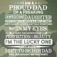 Funny I'm A Proud Lucky Dad Of Awesome Daughter Legacy Tie Dye Trucker Hat