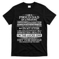 Funny I'm A Proud Lucky Dad Of Awesome Daughter T-Shirt