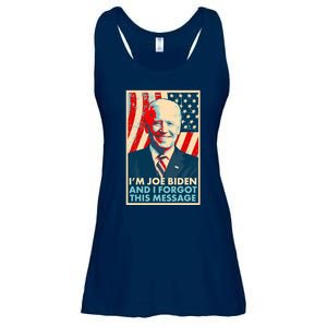 Funny I'm Joe Biden And I Forgot This Message Ladies Essential Flowy Tank