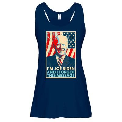 Funny I'm Joe Biden And I Forgot This Message Ladies Essential Flowy Tank