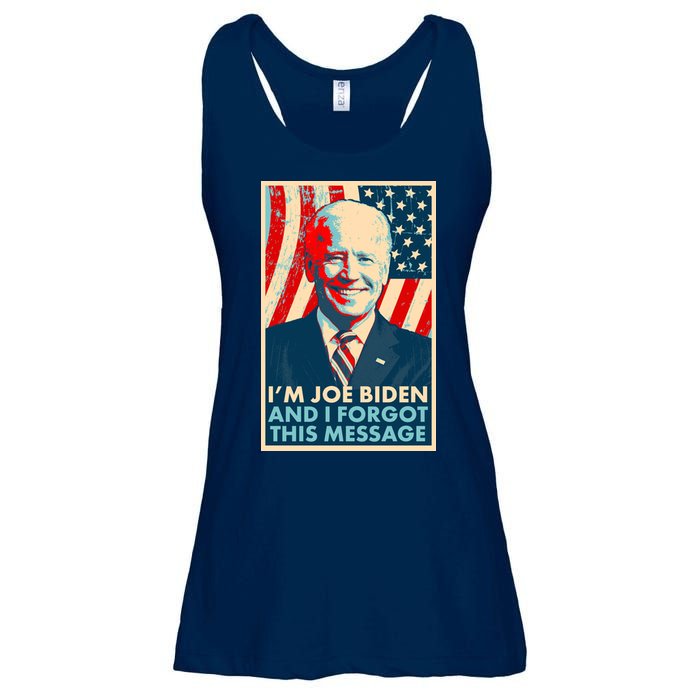 Funny I'm Joe Biden And I Forgot This Message Ladies Essential Flowy Tank