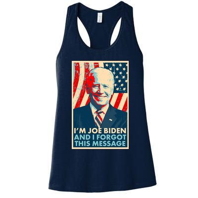 Funny I'm Joe Biden And I Forgot This Message Womens Tank Top
